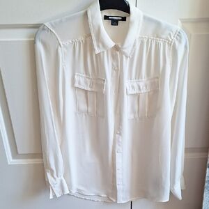 Attitude Jay Manuel Classic White Button-Up Blouse